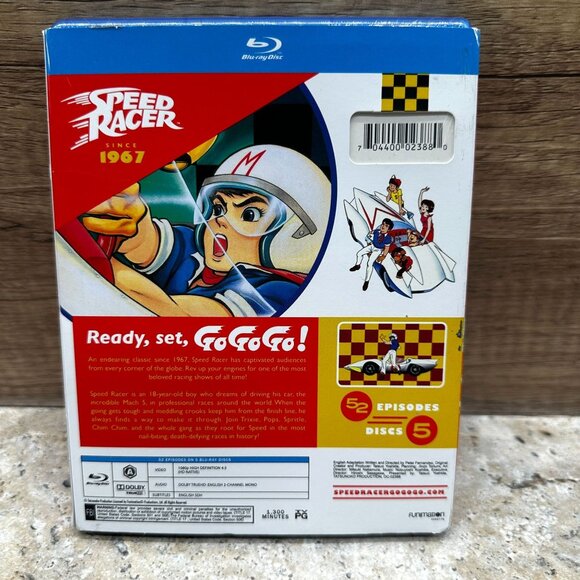Speed Racer The Complete Series Episodes 1-52 (Blu-ray) With Slipcover 5 Discs - Picture 2 of 10